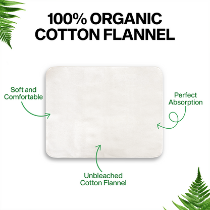 2 Pack Organic Cotton Flannel (Reusable)