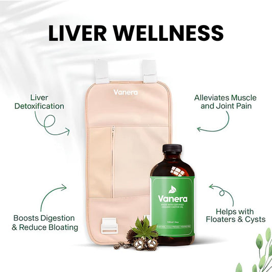 Vanera Liver Wellness Pack (Wrap + Castor Oil)