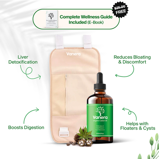 Vanera Liver Wellness Pack (Wrap + Castor Oil)